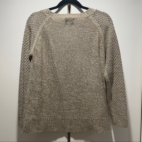 St. John’s Bay Cableknit Sweater Tan Size M - Picture 5 of 6